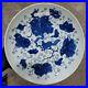 10.6 Collect Chinese Qing Blue White Porcelain Animal Squirrel Grapevine Plate