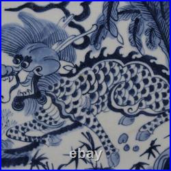 11Chinese Jingdezhen Blue and White Porcelain Animal Unicorn Qilin Kylin Plates