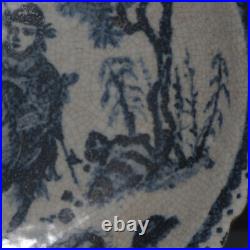 11.4 Chinese Blue and White Porcelain Underglaze Colour Figure Stories Plates