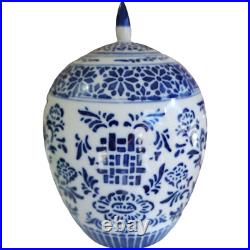 11 Chinese Blue White Porcelain Ginger Jar