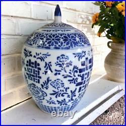 11 Chinese Blue White Porcelain Ginger Jar