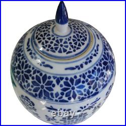 11 Chinese Blue White Porcelain Ginger Jar