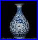 12.4 Chenghua Marked Chinese Blue White Porcelain Figure Jade Pot spring Bottle