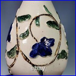 12.6 Antique song dynasty ding kiln Porcelain mark Blue white flower Leaf vase