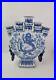 12 Marked Old China Blue White Porcelain Dynasty Palace Dragon 5 Mouth Bottle