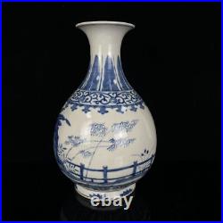 13 Chinese Blue&white Porcelain HandPainted Exquisite Vase