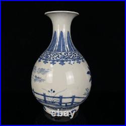 13 Chinese Blue&white Porcelain HandPainted Exquisite Vase