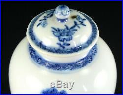 1735-1796 QIANLONG Qing Chinese Fine Porcelain Tea Caddy Blue & White