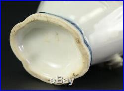 1735-1796 QIANLONG Qing Chinese Fine Porcelain Tea Caddy Blue & White, Roses