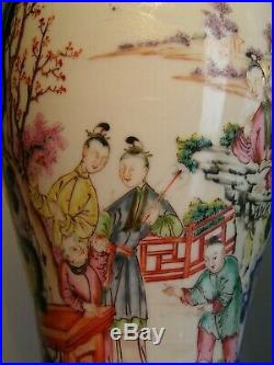 18th c. Chinese Export Porcelain Vase Jar Blue & White Famille Rose