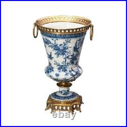 30cm Chinoiserie vase blue and white Chinese Urn Ginger Jar Vase