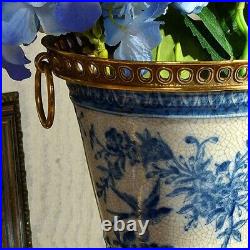 30cm Chinoiserie vase blue and white Chinese Urn Ginger Jar Vase