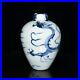 5.5 China antique yuan dynasty blue white Porcelain Dragon pattern Pulm vase