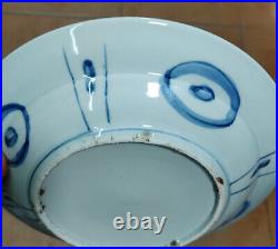 8.3 Collect Chinese Ming Blue-and-white Porcelain Animal Butterfly Flower Plate