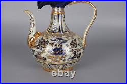 8.7 Collect Chinees Yuan Blue White Porcelain Gild Animal Mandarin Duck Teapot