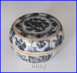 A Chinese Blue & White Porcelain Box