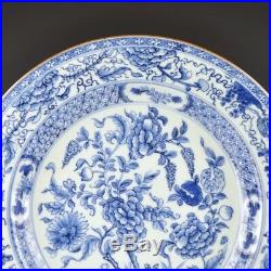 A Fine And Perfect Chinese Porcelain 18th Century Blue And White Charger