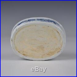 A Rare Chinese Blue & White Porcelain 18th Ct Qianlong Period Butter Tub