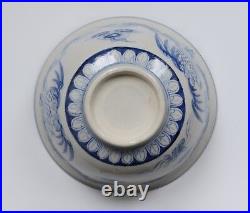 An Anamese Porcelain Blue & White Dragon Pheonix Bowl