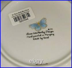 Anna Weatherley, Blue Tulip Sculpted Leaf Porcelain Dish, New, Retail $325