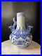 Antique Chinese Blue and White Porcelain Ceramic Vase Foo Dog Handles