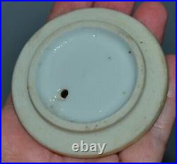 Antique Chinese Blue and White Porcelain Teapot Twist Handle Some Chips