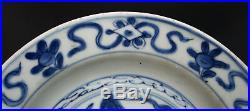 Antique Chinese Porcelain Blue & White Dish Ming Dynasty Private Collection (2)