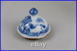 Antique Chinese Porcelain Blue & White Teapot, 18th Century Qianlong period