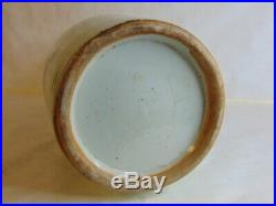Antique Chinese Porcelain Celadon Blue & White Floor Vase