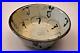 Antique Chinese Pottery Bowl Blue White Porcelain Swirl Lotus Hand Painted Rare