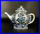 Antique Chinese Teapot Porcelain Imari Blue & White Qing dynasty Asian Hand 18th