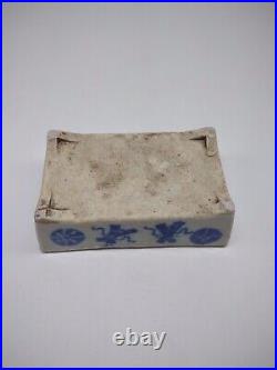 Antique Chinese blue and white porcelain bonsai planter