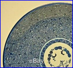 Antique Japanese Imari Stylized Blue White Porcelain Charger Plate 11