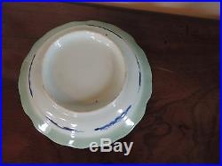Antique Japanese Porcelain Bowl Celadon Blue & White Chinese Taste 19th c. Arita