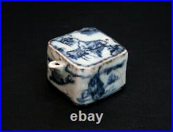 Antique Korean Blue & White Porcelain Water Dropper