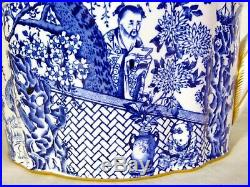 Antique Royal Crown Derby Mikado Blue and White Porcelain China Teapot