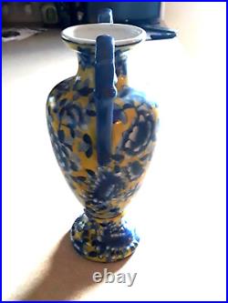 Antique Yellow and Blue Chinese Porcelain Vase