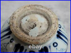 Antique or Vintage Chinese Blue White Porcelain Vase(10H)
