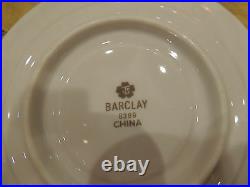 Barclay Four Crown Japanese China service for twelve (12) pattern#519 White/Blue