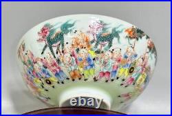 Beautiful Chinese Handmade Painting Blue White Porcelain Dragon Bowl