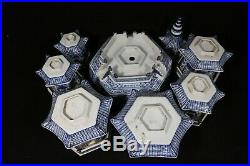 Beautiful chinese blue and white porcelain pagoda