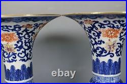 Beautiful chinese blue&white famille rose porcelain vases