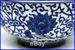 Blue White Chinese Porcelain Ming mark Bowl