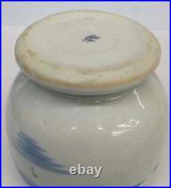 Blue and White Porcelain Jar Vase Hand Pianted