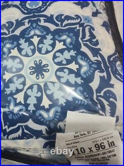 Brand New Ralph Lauren King 4 Piece Comforter Set Porcelain Blue Medallion