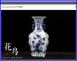China Jingdezhen Ceramics Blue and White Porcelain Vase Antique reproduction
