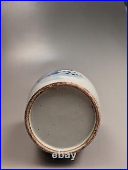 Chinese 19th Century-style Blue and White Phoenix Porcelain Vase