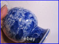 Chinese ANTIQUE blue and white porcelain Yongzheng vase choina aac treasure