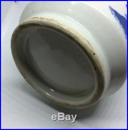 Chinese Antique Blue and White Dragon Porcelain Vase Qing Dynasty Porcelain