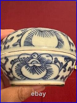 Chinese Antique Blue and White Porcelain small box